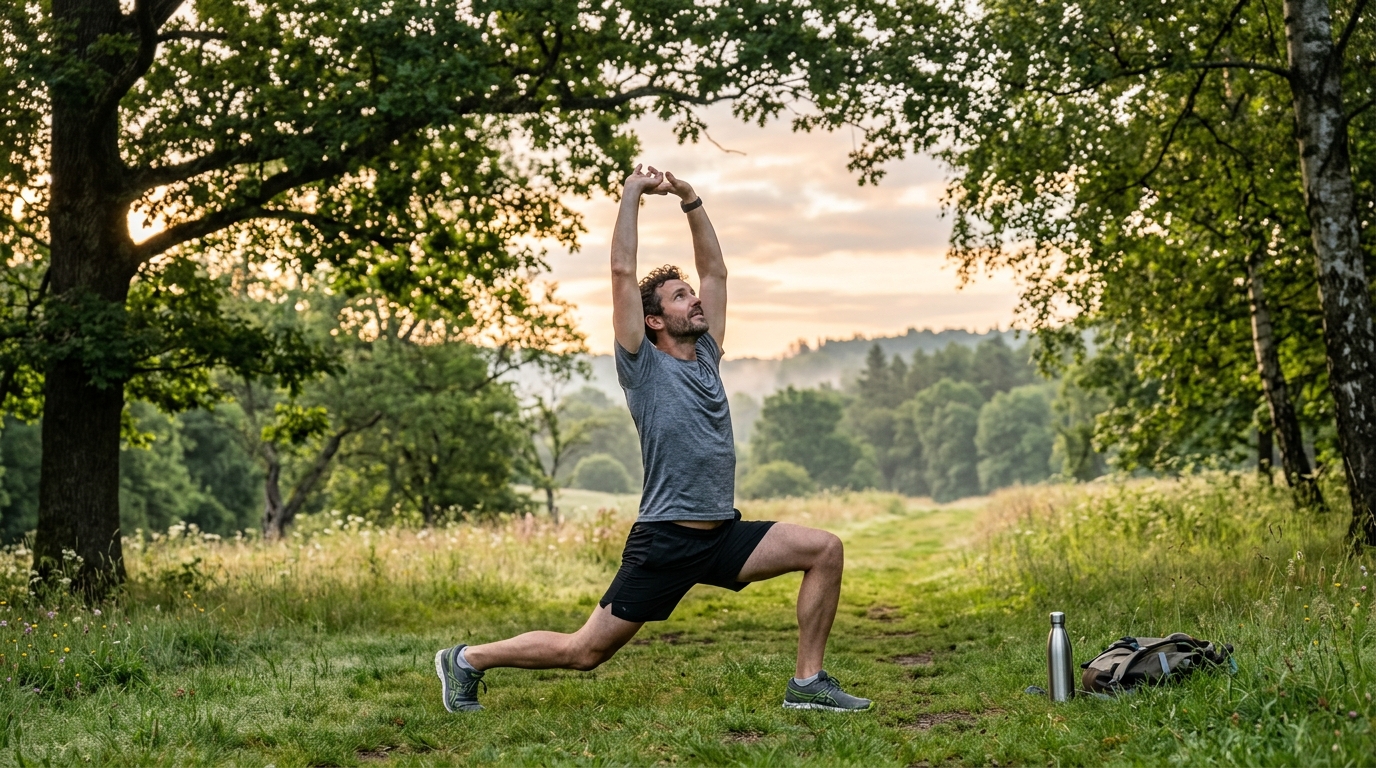 Ranní protažení a pohyb v přírodě